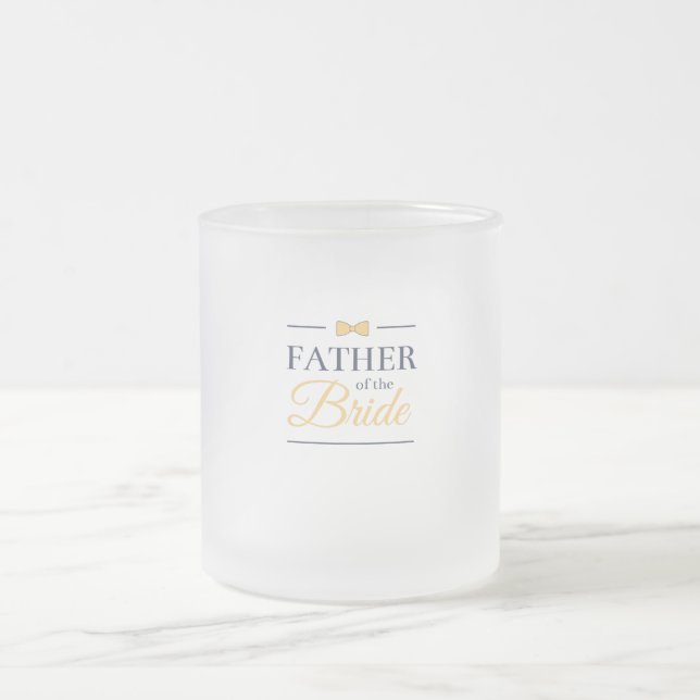 Taza De Cristal Esmerilado Padre de la novia (Centro)