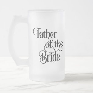 Taza De Cristal Esmerilado Padre de la novia