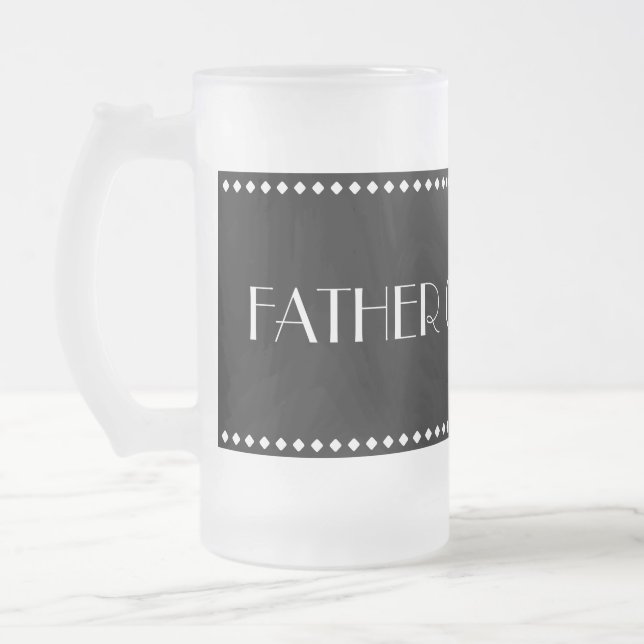 Taza De Cristal Esmerilado Padre de la rana de Groom (Izquierda)