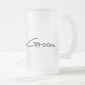 TAZA DE CRISTAL ESMERILADO PADRE DEL NOVIO