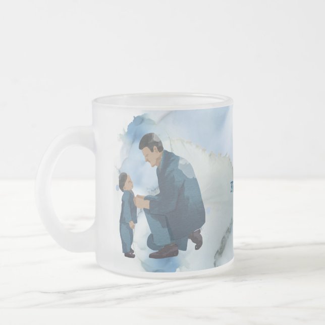 Taza De Cristal Esmerilado PADRE E HIJO BOND Mug (Izquierda)
