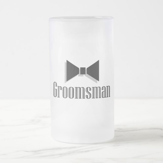 Taza De Cristal Esmerilado Padrino de boda (Centro)