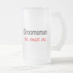 Taza De Cristal Esmerilado Padrino de boda el elegante