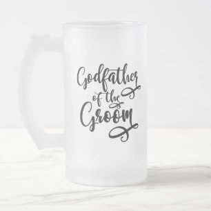 Taza De Cristal Esmerilado Padrino del Novio