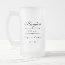 Taza De Cristal Esmerilado Padrino Personalizado