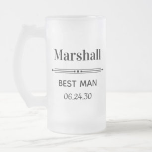 Taza De Cristal Esmerilado Padrino Personalizado