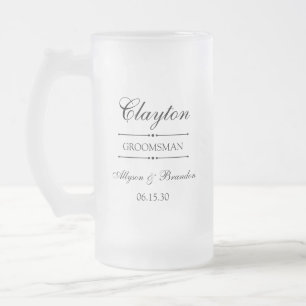 Taza De Cristal Esmerilado Padrino Personalizado