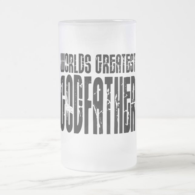 Taza De Cristal Esmerilado Padrinos frescos retros: El padrino más grande del (Centro)