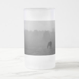 Taza De Cristal Esmerilado Pais Moral Grayscale Frosted Glass Mug