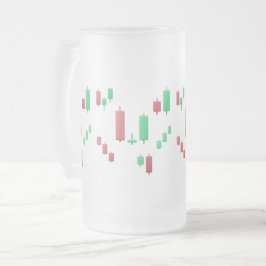 Taza De Cristal Esmerilado Palo de velas de los comerciantes