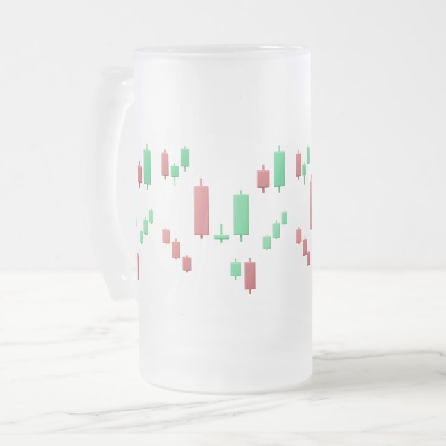 Taza De Cristal Esmerilado Palo de velas de los comerciantes (Anverso izquierdo)