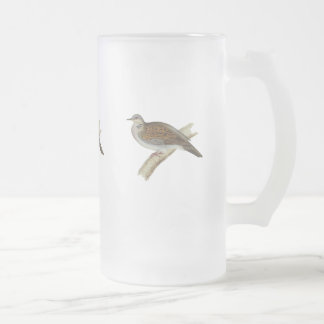 Taza De Cristal Esmerilado Paloma de la tortuga