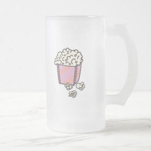 Taza De Cristal Esmerilado palomitas de maíz