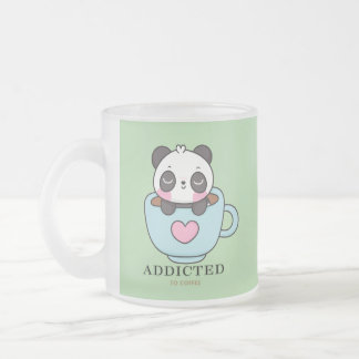 Taza De Cristal Esmerilado Panda para bebés adictos