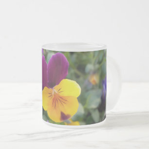 Taza De Cristal Esmerilado Pansias brillantes
