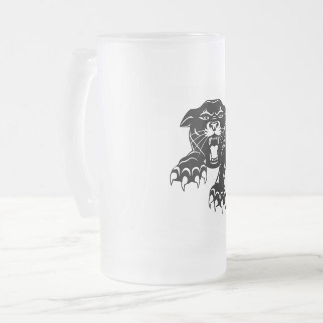 Taza De Cristal Esmerilado Pantera negra (Anverso izquierdo)