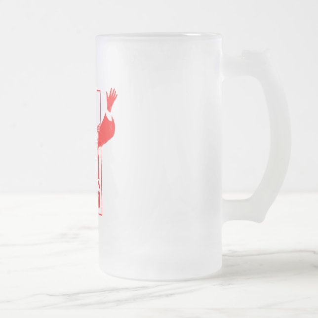 Taza De Cristal Esmerilado Papa 666 (Derecha)