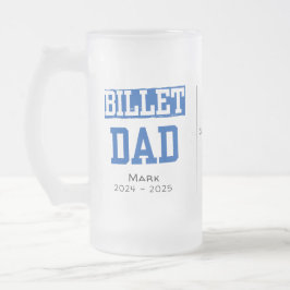 Taza De Cristal Esmerilado Papá Billet Personalizado Con Cita Sentimental