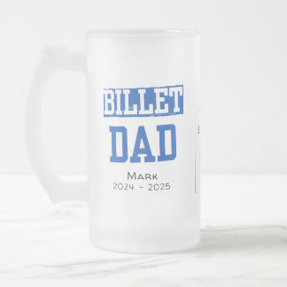 Taza De Cristal Esmerilado Papá Billet Personalizado Con Cita Sentimental