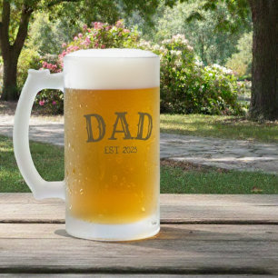 TAZA DE CRISTAL ESMERILADO PAPÁ EST