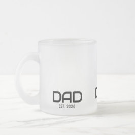 Taza De Cristal Esmerilado Papá Establecido Nuevo Regalo para Papá