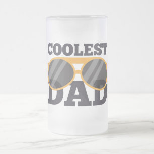 Taza De Cristal Esmerilado Papá más genial