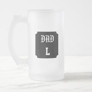 Taza De Cristal Esmerilado Papa Monogramme Personnalisable