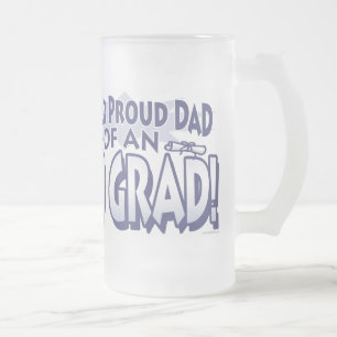 Taza De Cristal Esmerilado Papá orgulloso estupendo 'de un graduado 09