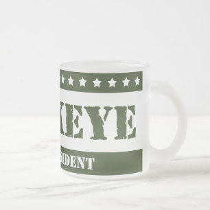 Taza De Cristal Esmerilado Para presidente Hawkeye