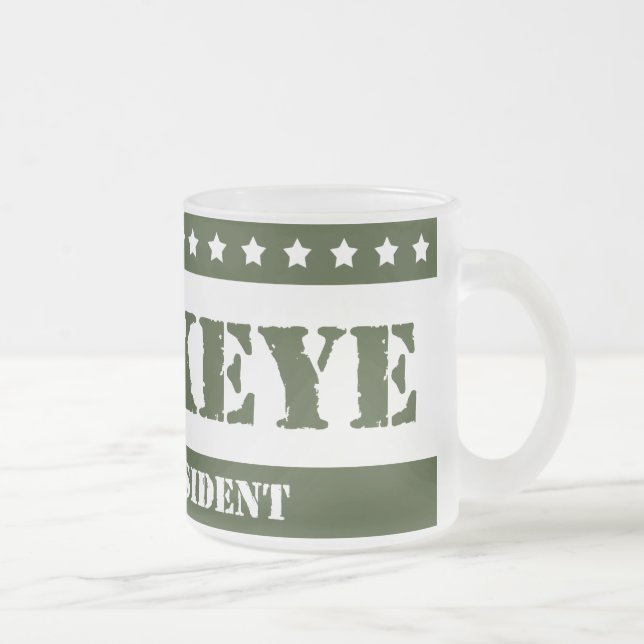 Taza De Cristal Esmerilado Para presidente Hawkeye (Derecha)