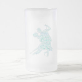 Taza De Cristal Esmerilado Pareja de arte de Word bailarina Bachata Salsa