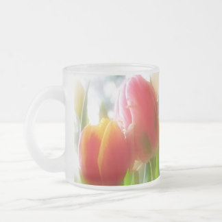 Taza De Cristal Esmerilado Pareja Tulip Mug