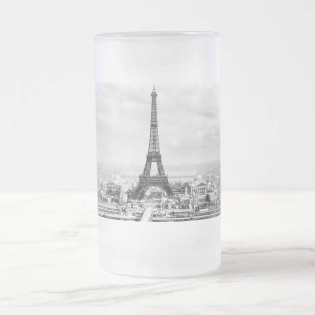 Taza De Cristal Esmerilado París 1889 (Centro)