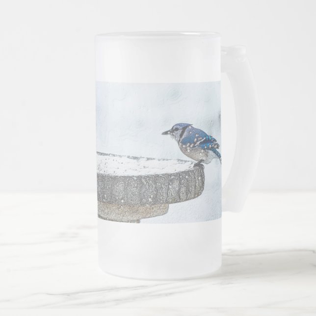 Taza De Cristal Esmerilado Paro de las caras opuestas, de las escarcha de los (Anverso derecho)