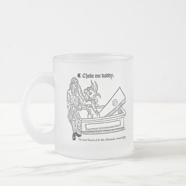 Taza De Cristal Esmerilado Paro de viceversa (Izquierda)