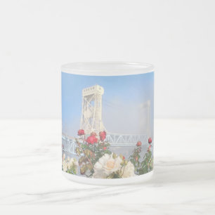 Taza De Cristal Esmerilado Parpadeo del puente de elevación de Portage
