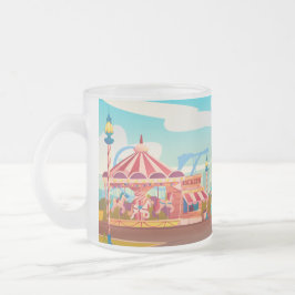 Taza De Cristal Esmerilado Parque de atracciones Circus