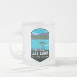 Taza De Cristal Esmerilado Parque Estatal Lake Tahoe Emerald Bay