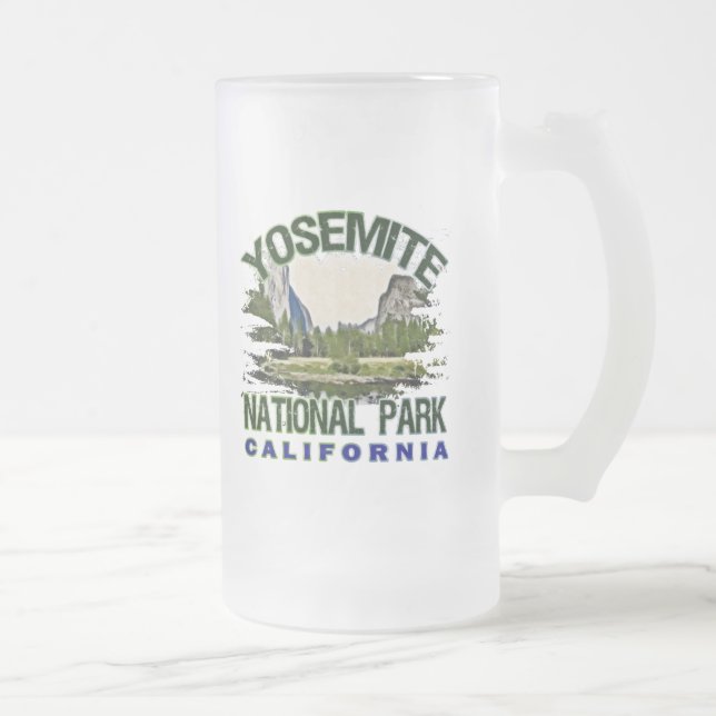 Taza De Cristal Esmerilado Parque nacional de Yosemite, California (Derecha)