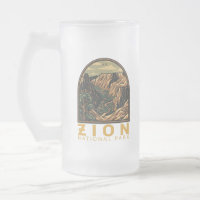 Parque nacional de Zion Retro Emblem