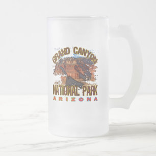 Taza De Cristal Esmerilado Parque nacional del Gran Cañón