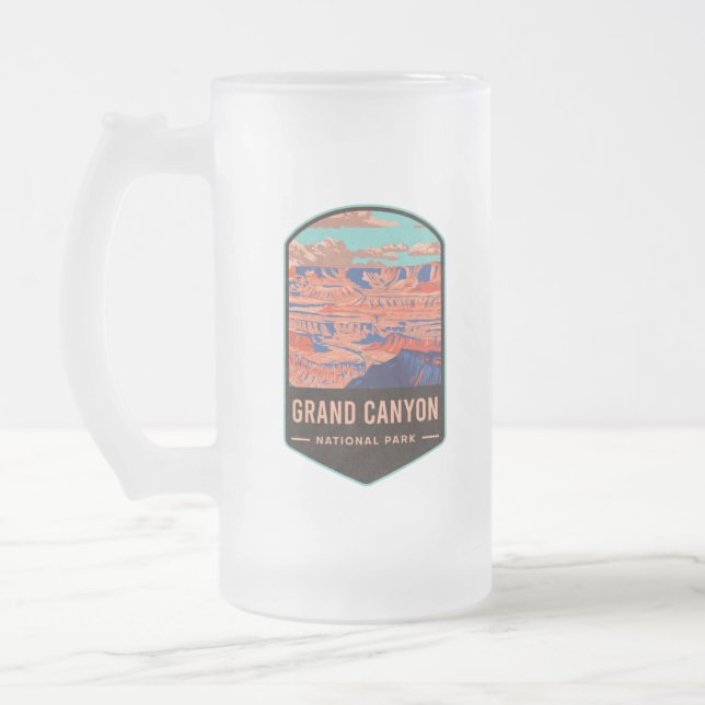 Taza De Cristal Esmerilado Parque nacional del Gran Cañón (Izquierda)