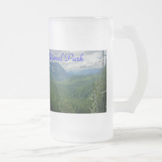 Taza De Cristal Esmerilado Parque nacional del Monte Rainier