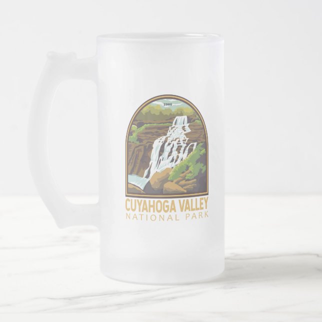 Taza De Cristal Esmerilado Parque nacional del Valle de Cuyahoga (Izquierda)