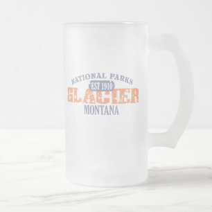 Taza De Cristal Esmerilado Parque Nacional Glacier