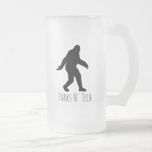 Taza De Cristal Esmerilado Parques N' Tech Bigfoot