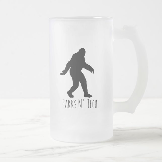 Taza De Cristal Esmerilado Parques N' Tech Bigfoot (Derecha)