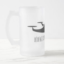 Taza De Cristal Esmerilado Parques N' Tech Quadcopter