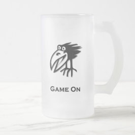 Taza De Cristal Esmerilado Partida de aves en juego