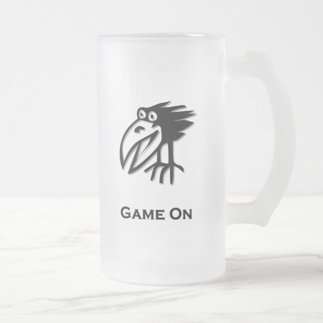 Taza De Cristal Esmerilado Partida de aves en juego (Derecha)